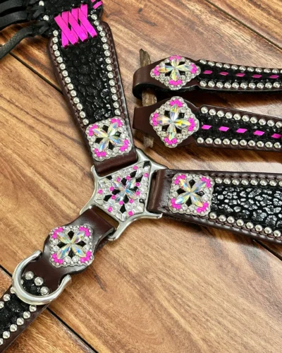 Rockn’ Wilsons Black Cheetah w/ Pink Cross Stitching - Image 4