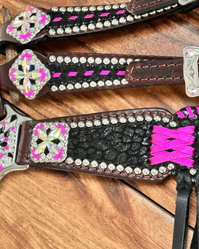 Rockn’ Wilsons Black Cheetah w/ Pink Cross Stitching - Image 5