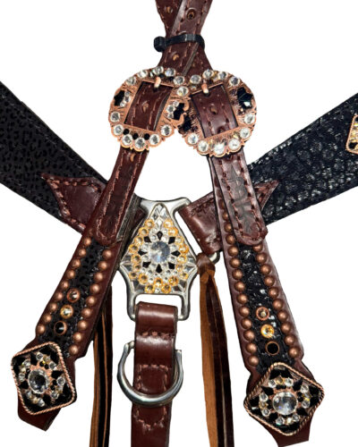 Rockn’ Wilsons Black Cheetah w/ Rope Edge Conchos & Ties - Image 3