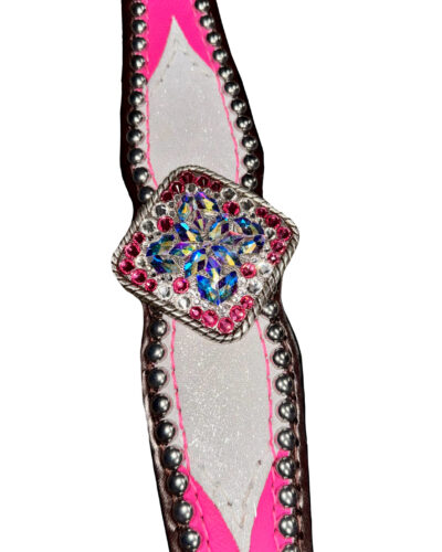 Alternative view of Rockn’ Wilsons Pink & White w/ XL Conchos
