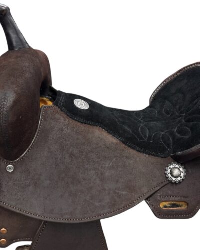 Alternative view of 15’’ Double J Feather Light Wide Tree Barrel Saddle