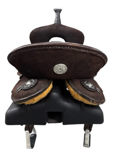 15’’ Double J Feather Light Wide Tree Barrel Saddle - Image 3