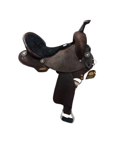 15’’ Double J Feather Light Wide Tree Barrel Saddle - Image 4