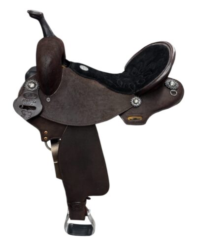 15’’ Double J Feather Light Wide Tree Barrel Saddle