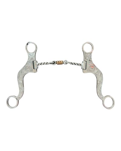 Weaver Jeremiah Watt Sagebrush Series 3-Piece Twisted Dogbone Snaffle Bit