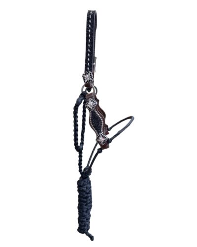 Rockn’ Wilsons Black Chunky Glitter Lariat Rope Halter