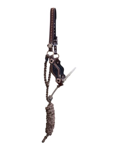 Rockn’ Wilsons Chunky Black Glitter Lariat Rope Halter