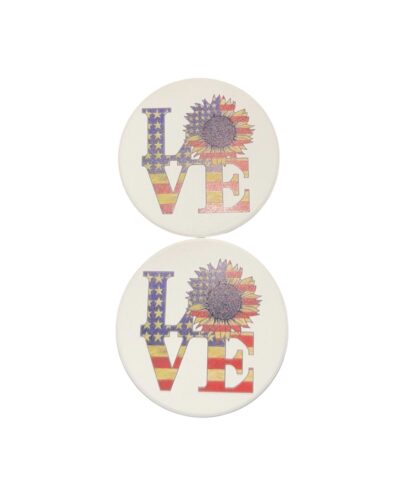 American Pride “Love” Car Coasters