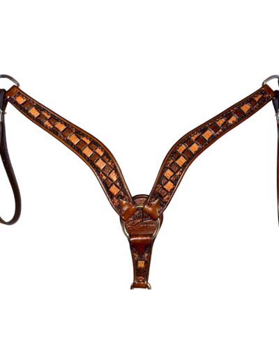 Scott Thomas Custom Saddlery Basket Tooled Breastcollar