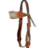 Rafter T Tribal Beaded Inlay Browband Headstall