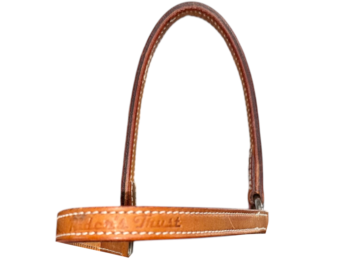 Medium Oil Leather Browband w/ Free Swinging Cheeks - Image 2
