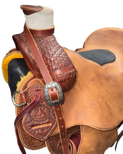 Alternative view of Used 15.5’’ 2X Cowboy Collection R.W. Bowman Roping Saddle