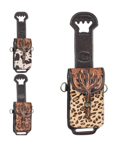 Leather Rear Cinch/Horn Bag