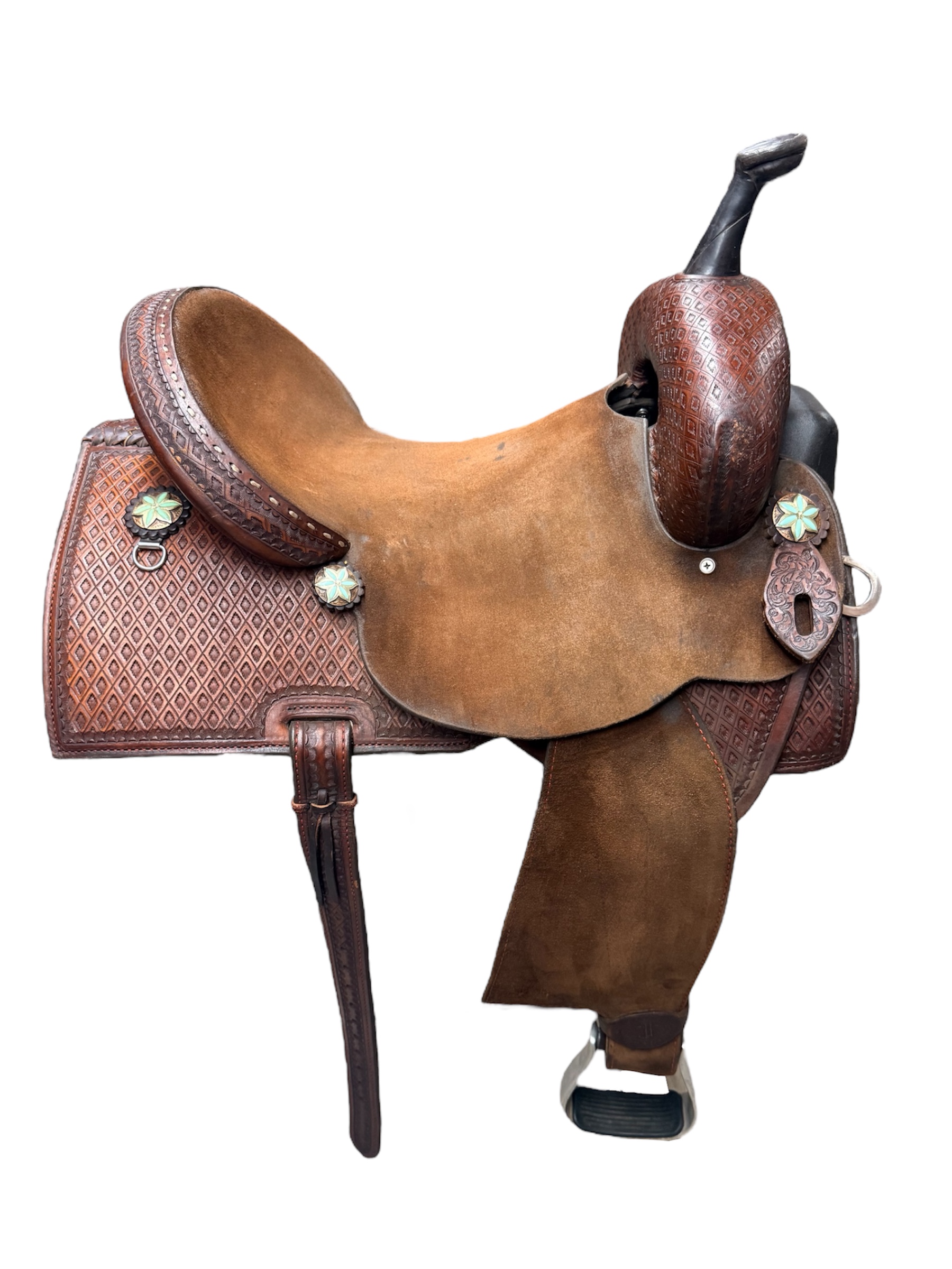 Used 14’’ Double J Pozzi Pro Wide Tree Barrel Saddle - Image 7