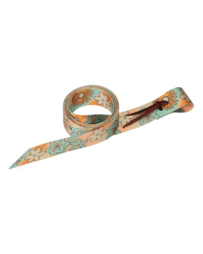 Weaver Retro Flower Patterned Poly Tie Strap