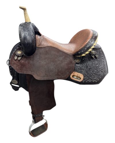 Used 15’’ Circle Y Martha Josey Revolution Flex2 Barrel Saddle