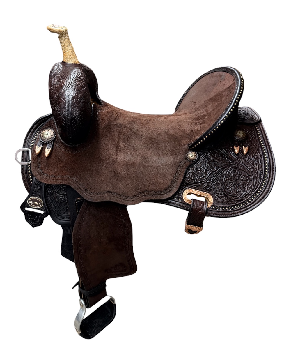 Used 16’’ Circle Y Martha Josey Ultimate Cash Hardseat Barrel Saddle