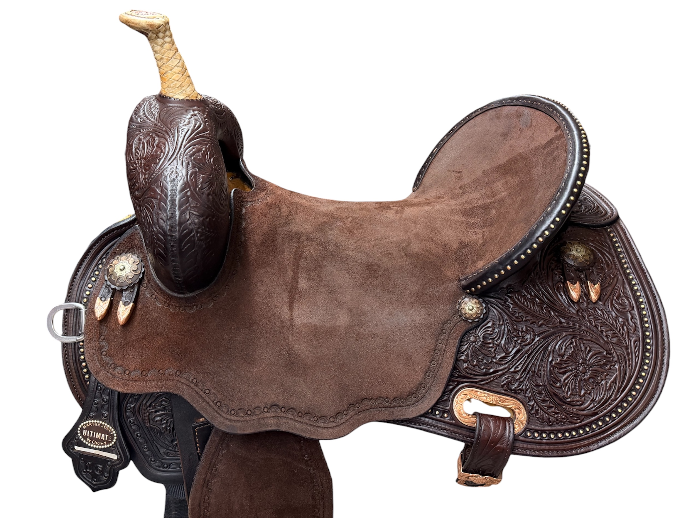 Used 16’’ Circle Y Martha Josey Ultimate Cash Hardseat Barrel Saddle - Image 3