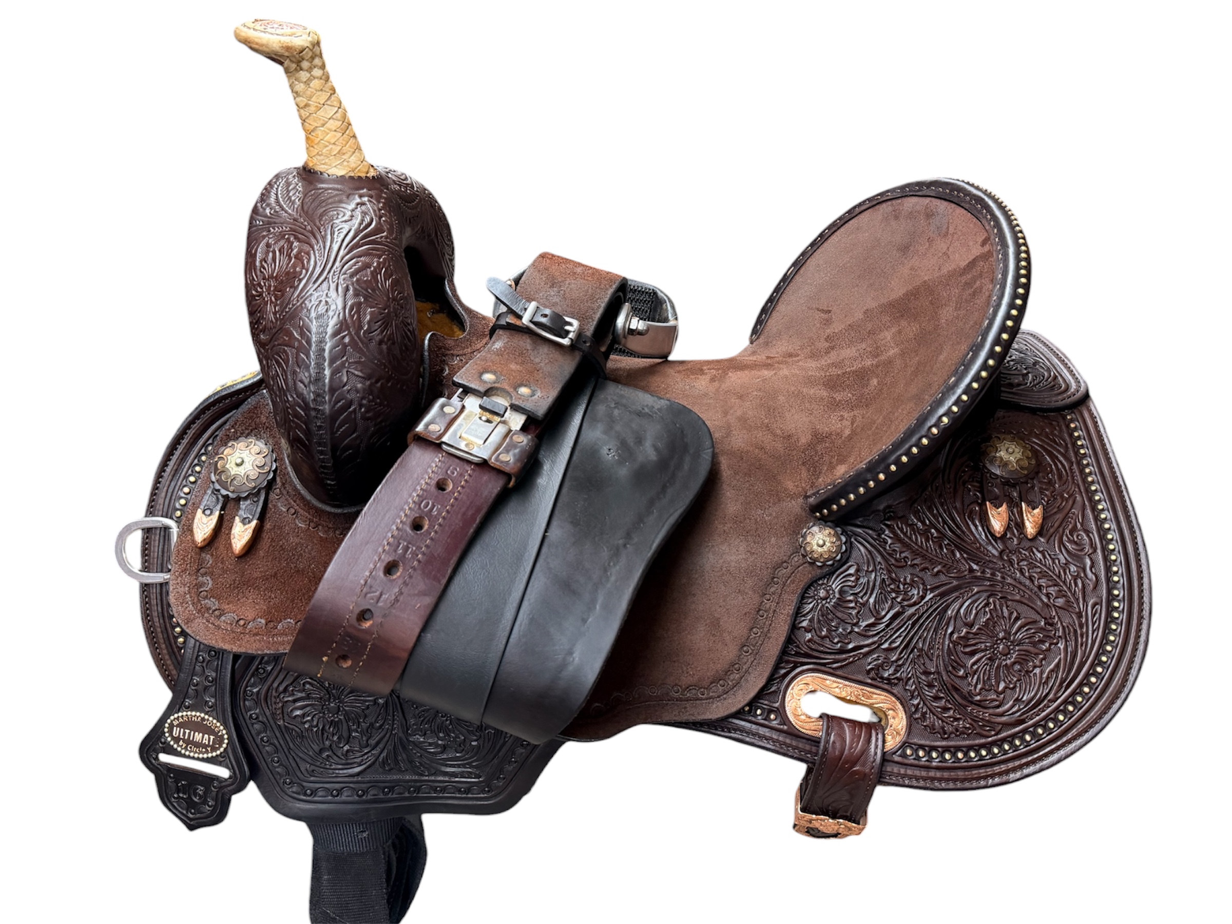 Used 16’’ Circle Y Martha Josey Ultimate Cash Hardseat Barrel Saddle - Image 10