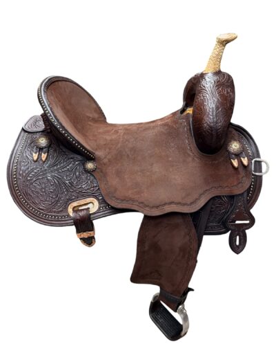 Used 16’’ Circle Y Martha Josey Ultimate Cash Hardseat Barrel Saddle - Image 7