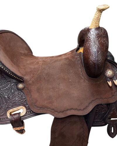 Used 16’’ Circle Y Martha Josey Ultimate Cash Hardseat Barrel Saddle - Image 8