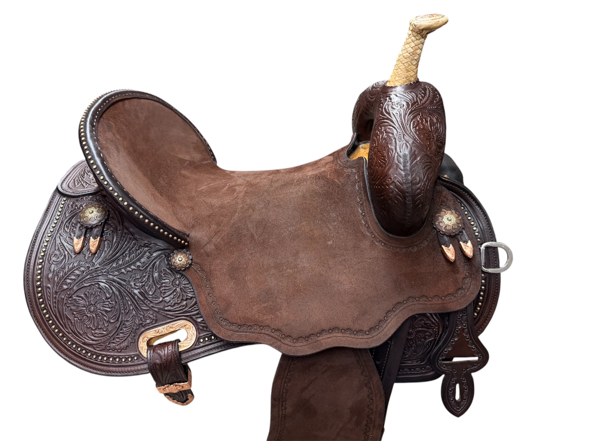 Used 16’’ Circle Y Martha Josey Ultimate Cash Hardseat Barrel Saddle - Image 8