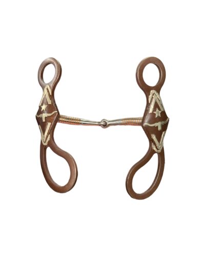 Brown Iron Smooth Snaffle Bit