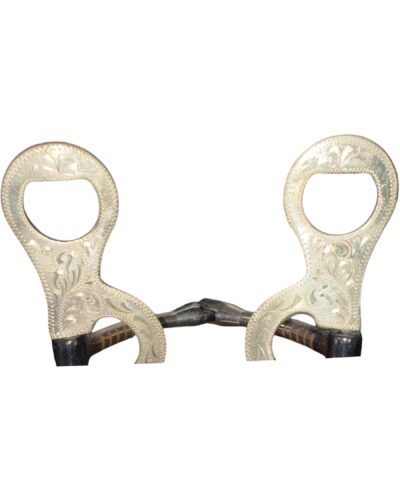 Engraved Hinged Mouth Snaffle Bit - Image 2
