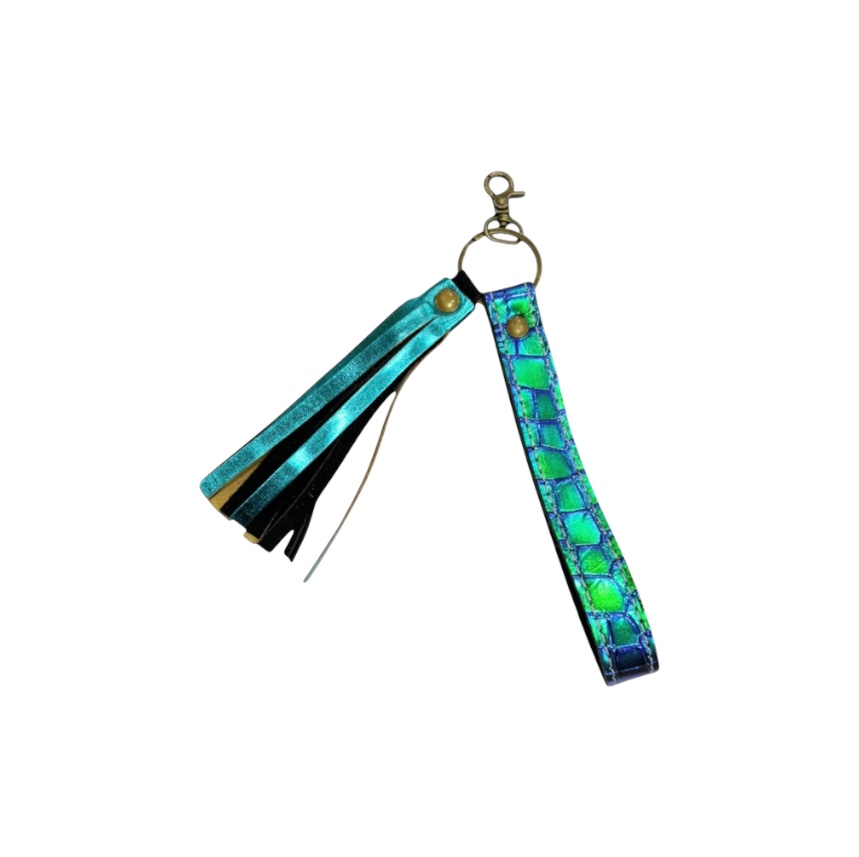 Neon Gator Keychain