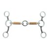 3-Piece Wire Wrapped Snaffle & Lifesaver Jr Cowhorse Gag Bit
