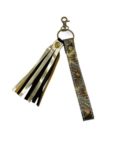 Golden Tooled Key Chain