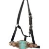 Nylon Bronc Halter with Brown/Turquoise Gator Noseband
