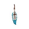 Riding on Faith Hand Painted Leather Tie On Feather