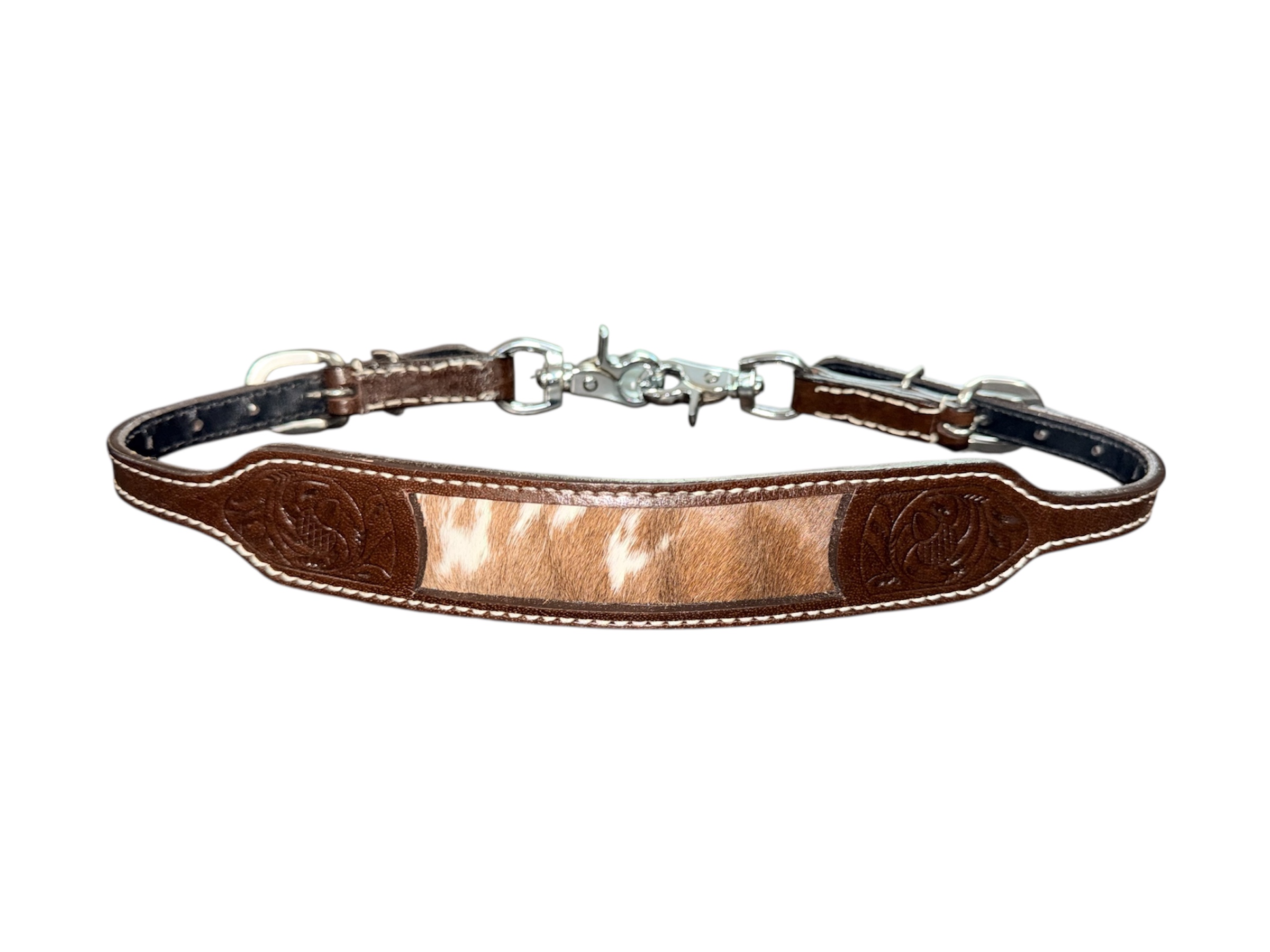 Hair on Hide Dark Oiled Wither Strap