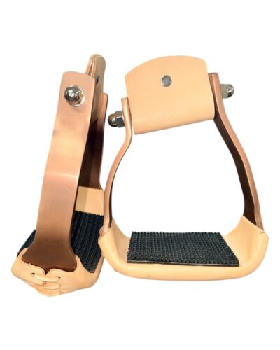Copper Angled Aluminum Stirrups with Rubber Tread