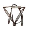 Burgundy & Turquoise Southwest Beaded Headstall and Breastcollar Set