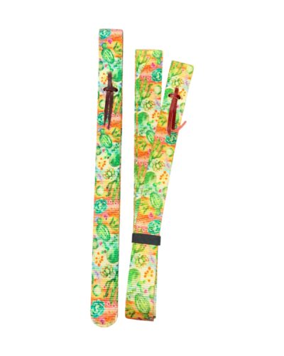 Cactus Printed Nylon Off Billet & Tie Strap Set