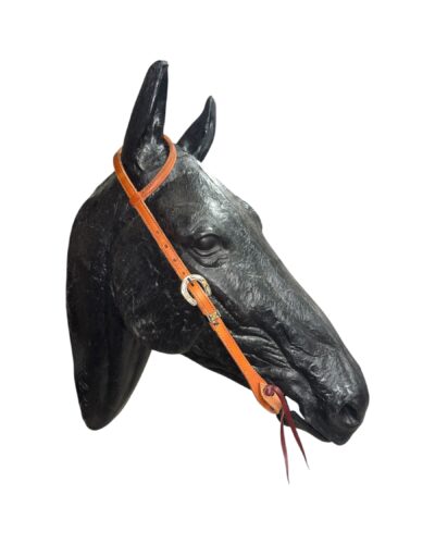 Medium Oil 1-Ear Headstall w/ Floral Buckles