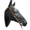 Suede Leather 1-Ear Headstall w/ Silver Spots