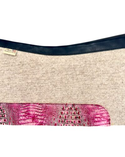 Pony Size 5 Star Pad w/ Pink Croc Wear Leathers