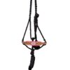 Black Nylon Mule Tape Halter w/ Pink Beaded Noseband