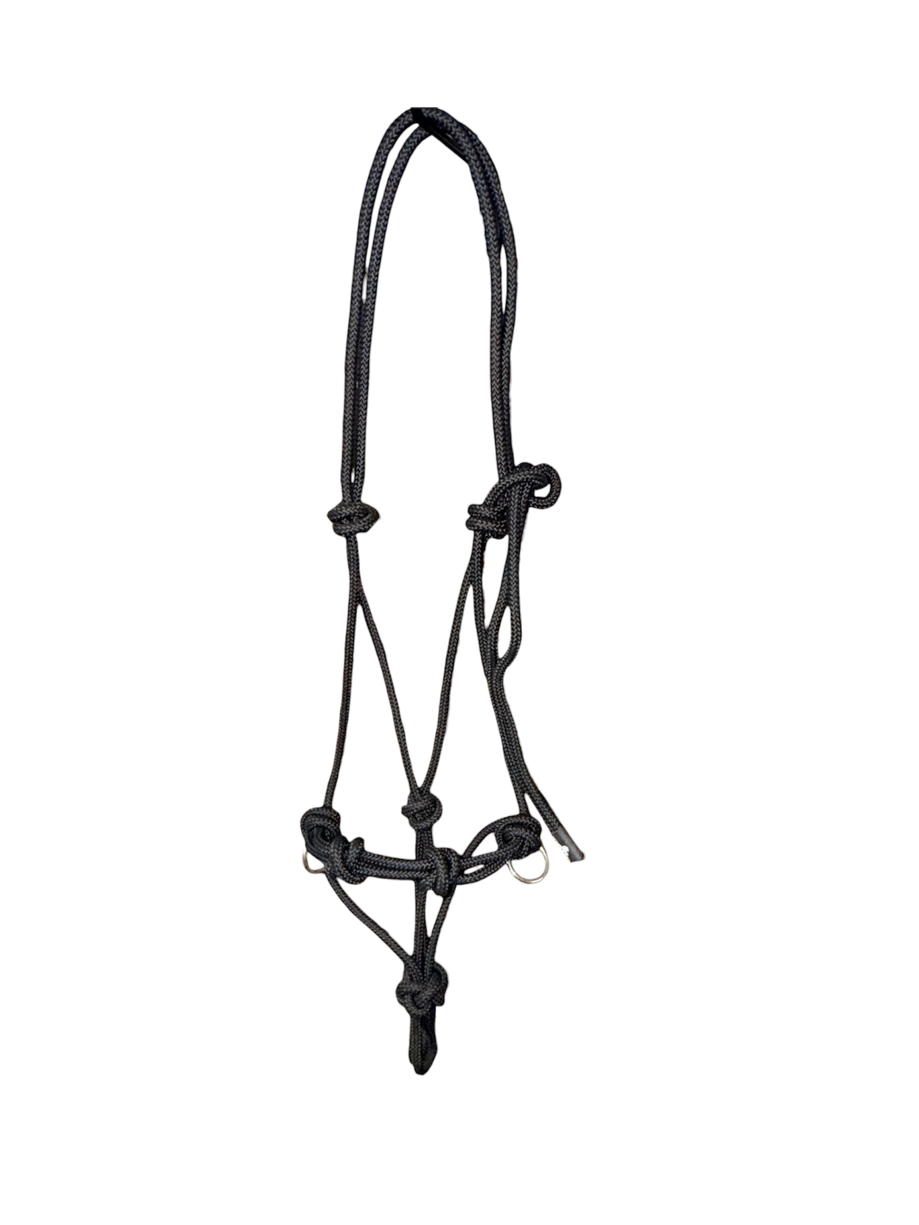 Black Sidepull Rope Halter