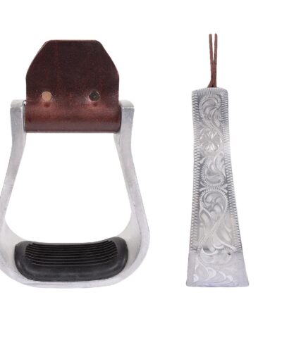 Martin Saddlery 2" Engraved Aluminum Stirrups