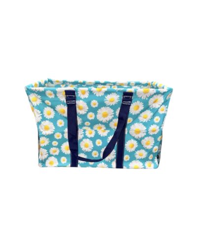 Daisy Mae Collapsible Double Haul-It-All Basket w/ Mesh Pockets & Lid