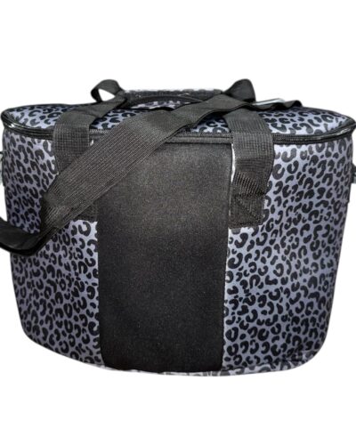 Black Leopard Cooler Tote Bag