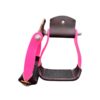 Hot Pink Aluminum Stirrups w/ Rubber Tread