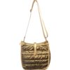 Gold Metallic Puffy Crossbody Purse