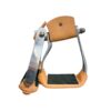 Angled & Twisted Aluminum Stirrups w/ Rubber Tread