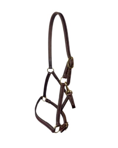 Heavy Oiled Horse Size Leather Track Halter