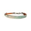 Alamo Saddlery Turquoise Croc Wither Strap